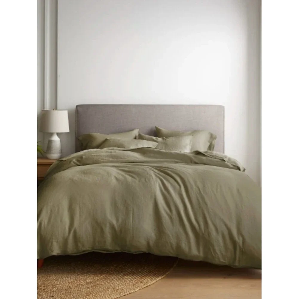 NWOT Quince Twin Linen Duvet Cover with Pillow Case